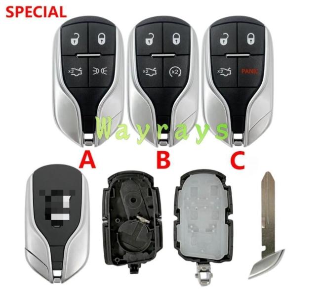 For Maserati key shell with  OEM logo place