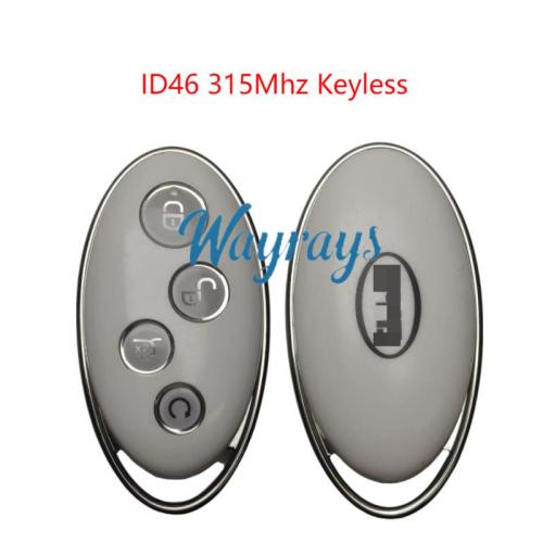 Original for BYD ID46 chip 315mhz keyless 4 button remote key