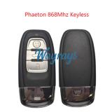 Original for VW Phaeton 868mhz keyless 3 button remote key