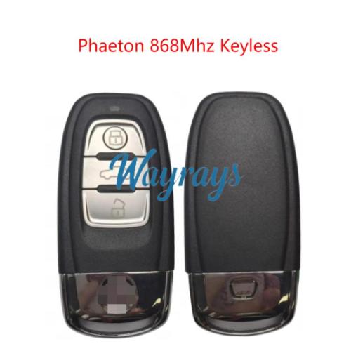 Original for VW Phaeton 868mhz keyless 3 button remote key