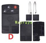 For Mazda key shell with oval logo place
