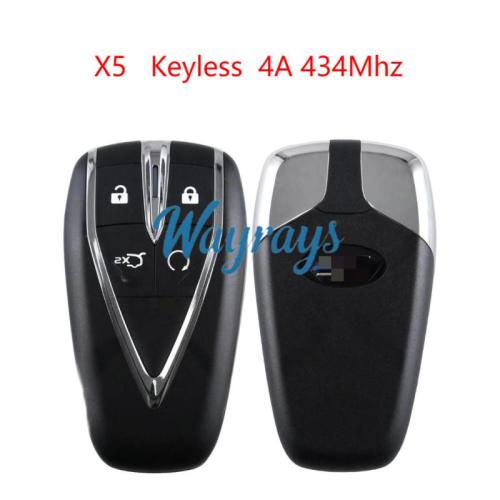 Original for ChangAn 2021 Oshan X5 4A chip 434mhz keyless 4 button remote key
