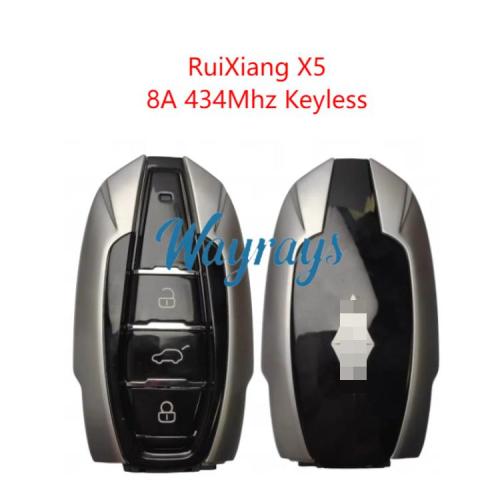 Original for BAIC RuiXiang X5 8A chip 434mhz keyless 3 button remote key