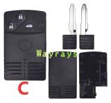For Mazda key shell with oval logo place