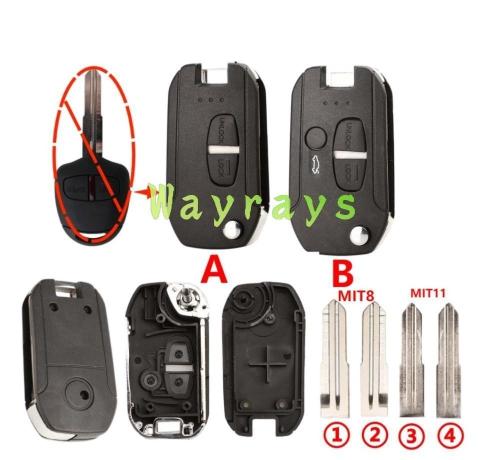 For Mitsubishi modified key shell with logo place, don't have this type of logo