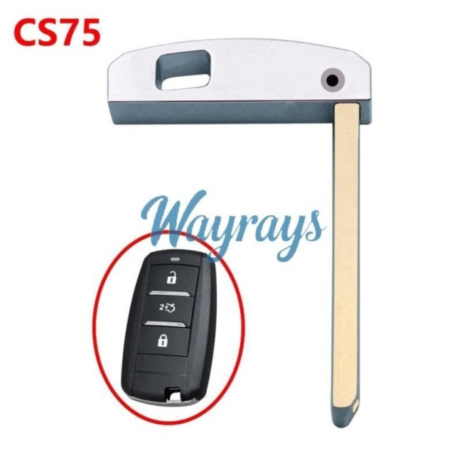 For Changan CS75 emergency key blade