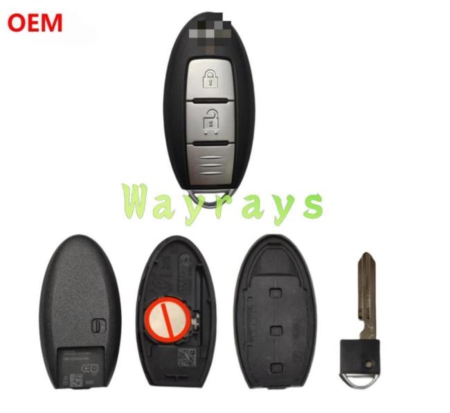 For Original Nissan key shell with OEM logo place