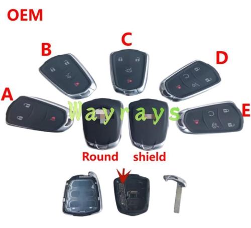 For Original Cadillac key shell with logo place