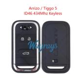 Original for Chery Arrizo/Tiggo5 ID46 chip 434mhz keyless 3 button remote key