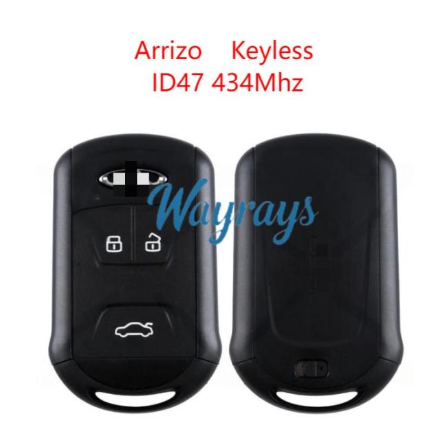 Original for Chery Arrizo ID47 chip 434mhz keyless 3 button remote key