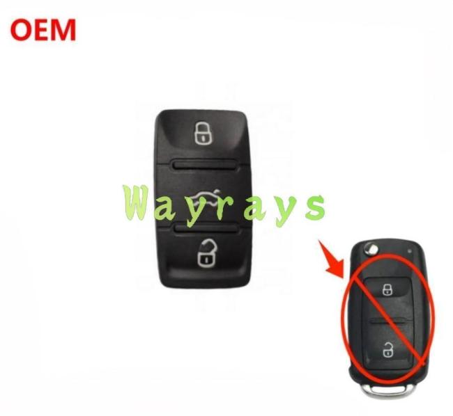 [Only the original key rubber pad]For VW 202AD key shell