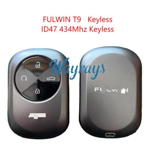 Original for Chery FULWIN T9 ID47 chip 434mhz keyless 4 button remote key