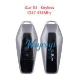 Original for Chery iCar03 ID47 chip 434mhz keyless 3 button remote key
