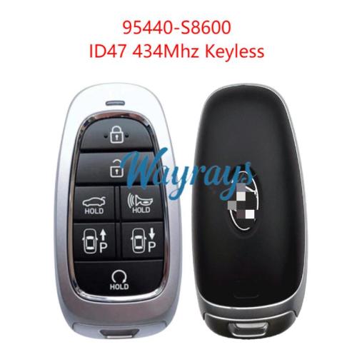 Original for Hyundai 95440-S8600 ID47 chip 434mhz keyless 7 button remote key
