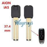 [37.4mm]
For Trumpchi AION iA5 S YV emergency key blade