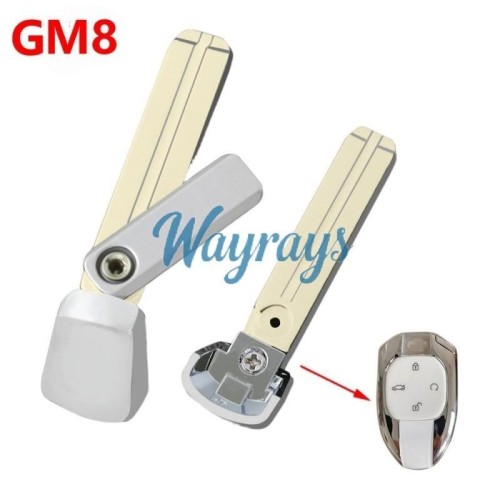 For Trumpchi GM8 sliver emergency key blade