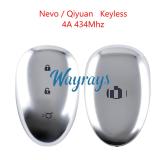 Original for ChangAn Nevo/Qiyuan EQ01 4A chip 434mhz keyless 3 button remote key