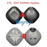 Original for Chery Jetour ID47 chip 434mhz keyless 4 button remote key