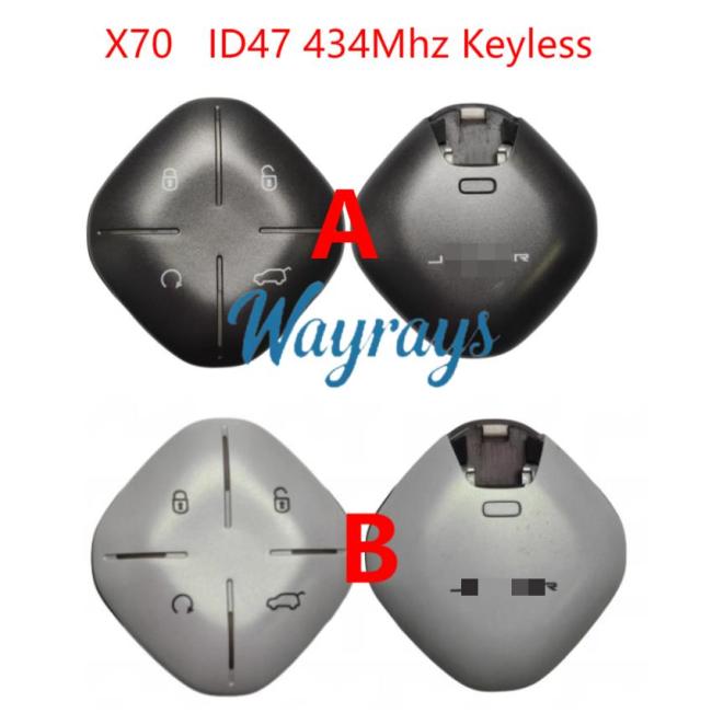 Original for Chery Jetour ID47 chip 434mhz keyless 4 button remote key