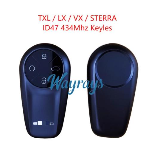 Original for Chery Exeed TXL/LX/VX/Sterra ID47 chip 434mhz keyless 4 button remote key