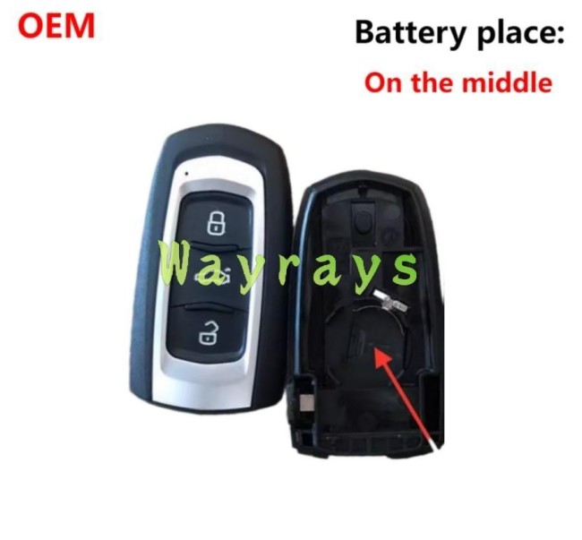 [Battery place on the middle][without blade]For Original Geely EC7 key shell with logo place