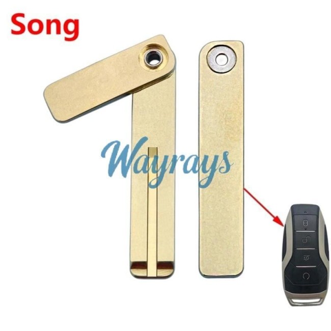 For BYD Song emergency key blade