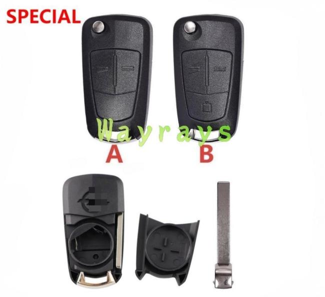 For Opel key shell with OEM logo place