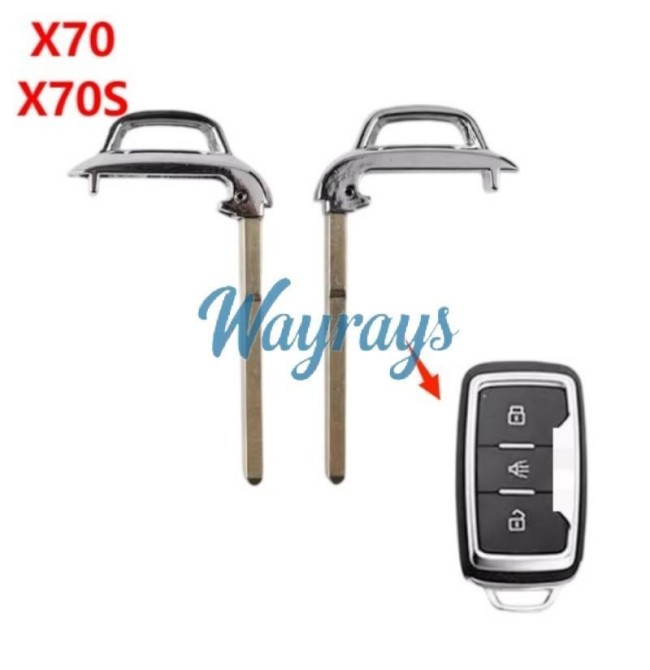 For Chery X70 X70S emergency key blade