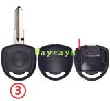 For Opel Chevrolet Buick transponder key shell withoit chip without logo