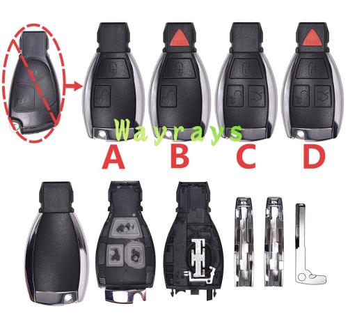 For Benz modified key shell  without logo