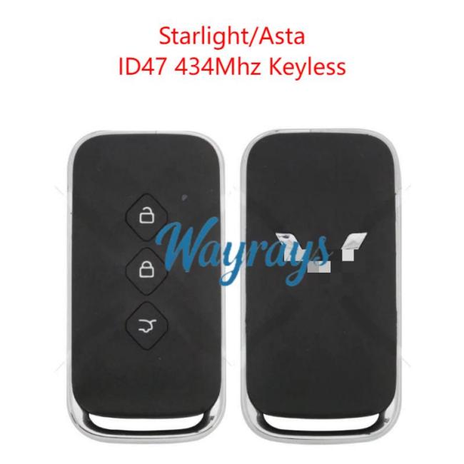 Original for Wuling Starlight/Asta ID47 chip 434mhz keyless 3 button remote key