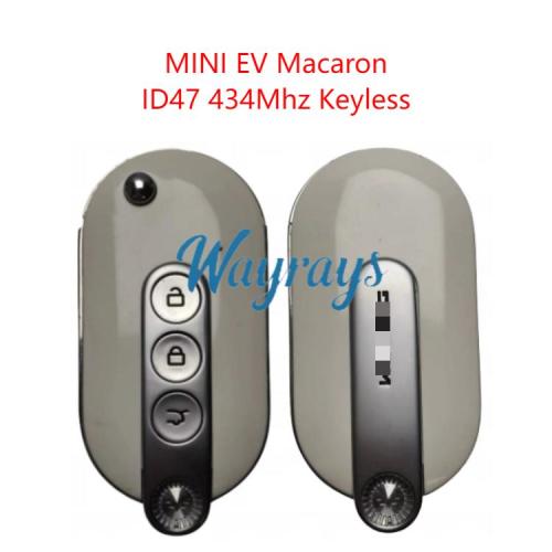 Original for Wuling Hongguang MINI EV Macaron ID47 chip 434mhz keyless 3 button remote key
