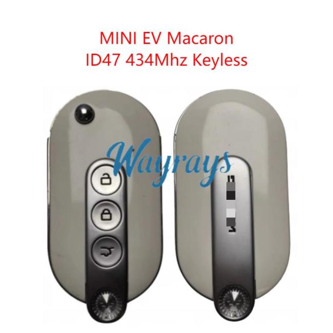 Original for Wuling Hongguang MINI EV Macaron ID47 chip 434mhz keyless 3 button remote key