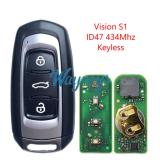 Original for Geely Vision S1 ID47 chip 434mhz keyless 3 button remote key