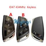 Original for Maxus ID47 chip 434mhz keyless 3 button remote key