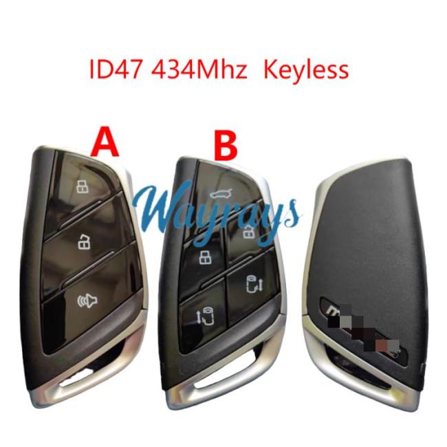 Original for Maxus ID47 chip 434mhz keyless 3 button remote key