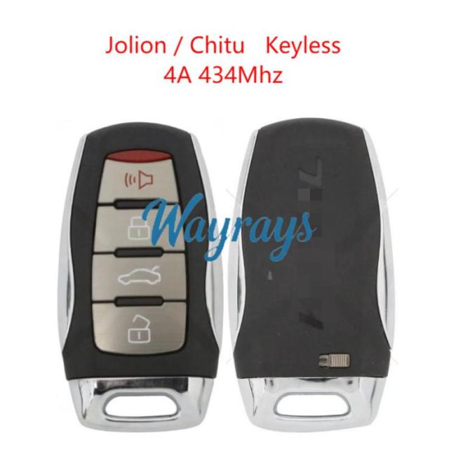 Original for HAVAL Jolion/Chitu 4A chip with FSK 434mhz keyless 3+1 button remote key