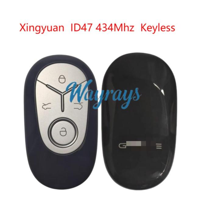 Original for Geely Xingyuan ID47 chip 434mhz keyless 4 button remote key