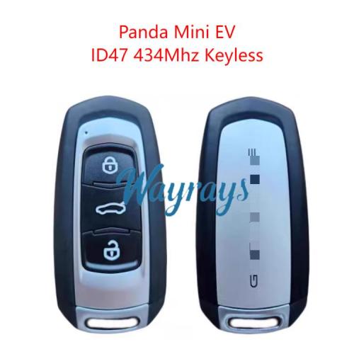 Original for Geely Panda Mini EV ID47 chip 434mhz keyless 3 button remote key