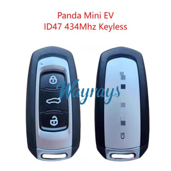 Original for Geely Panda Mini EV ID47 chip 434mhz keyless 3 button remote key