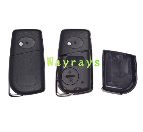 [Model ①] For Toyota key shell with oval logo place
