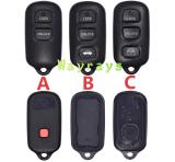 [inside is square] For Toyota key shell without logo