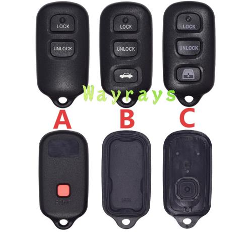 [inside is square] For Toyota key shell without logo