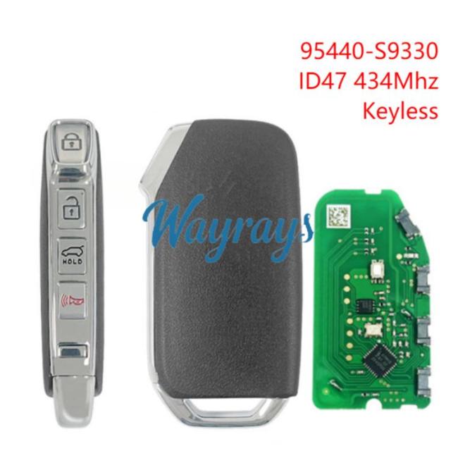 For Kia Telluride 95440-S9330 TQ8-FOB-4F34 ID47 chip with 434mhz keyless 3+1 button remote key