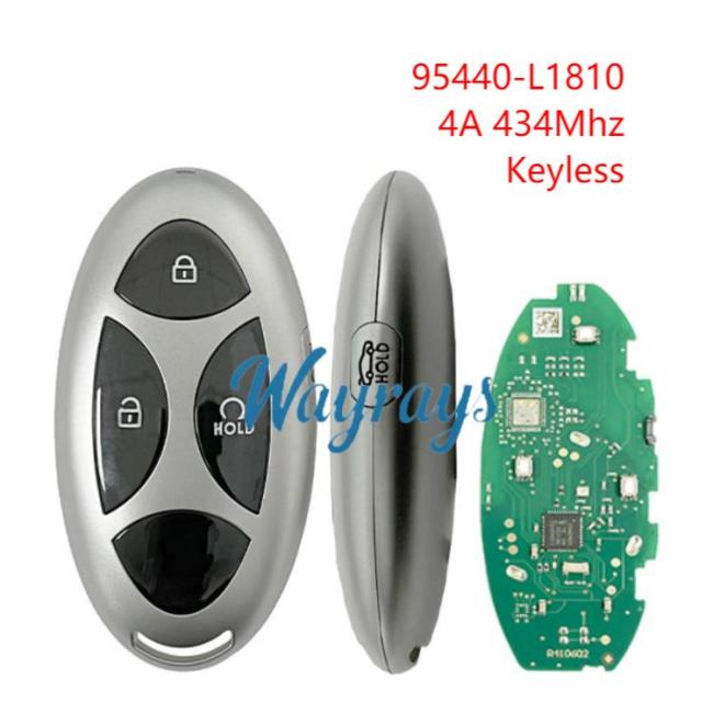 For Hyundai Sonata 95440-L1810 4A chip with 434mhz keyless 4 button key