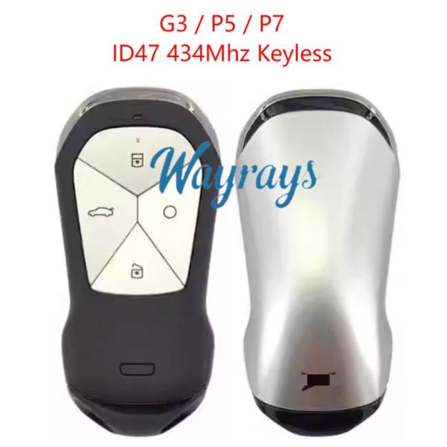 Original for Xpeng G3/P5/P7 ID47 chip 434mhz keyless 4 button remote key