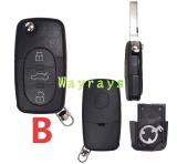 [For CR1620 small battery] For VW key shell  with round logo place
