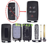 For Landrover modified key shell with rectangle logo place