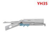 Lishi YH35 2 in 1 tool.Support Yamaha motorcycle lock tooth reading tool - flat milling
