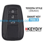 Keydiy ZB36-3 smart remote，For 46.47.48.49.4A、MQB48、5C chip types, match it to the car after generating it